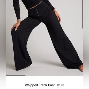 NEGATIVE UNDERWEAR Black shipped modal track pant pants wide leg s small